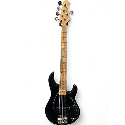 Used Sterling by Music Man Stingray 5 Black Electric Bass Guitar
