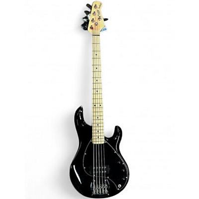 Used Sterling by Music Man Stingray 5 Black Electric Bass Guitar