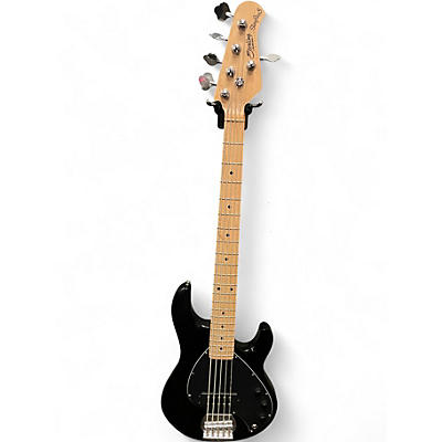 Used Sterling by Music Man Stingray 5 Black Electric Bass Guitar