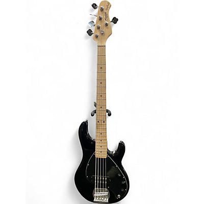 Used Sterling by Music Man Stingray 5 Black Electric Bass Guitar