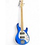 Used Sterling by Music Man Stingray 5 Blue Electric Bass Guitar Blue