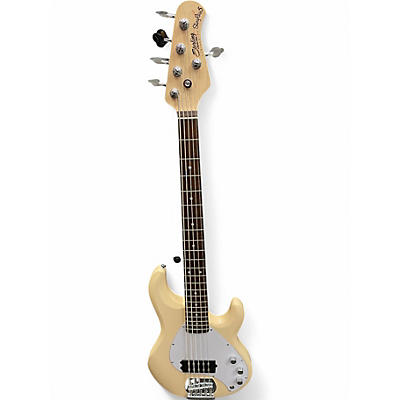 Used Sterling by Music Man Stingray 5 Cream Electric Bass Guitar