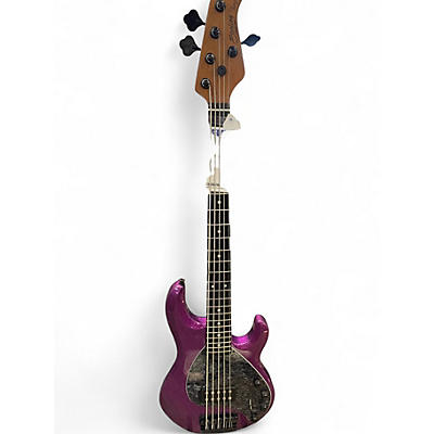 Used Sterling by Music Man Stingray 5 Ray35 Purple Sparkle Electric Bass Guitar