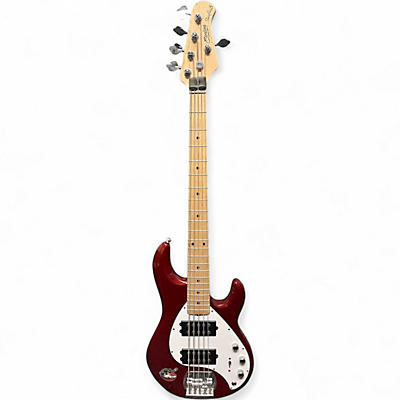 Used Sterling by Music Man Stingray 5 Red Electric Bass Guitar