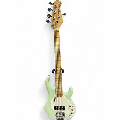 Used Sterling by Music Man Stingray 5 Surf Green Electric Bass Guitar
