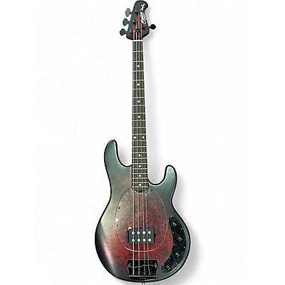 Used Sterling by Music Man Stingray Bass Ray34PB Dark Scarlet Burst Electric Bass Guitar