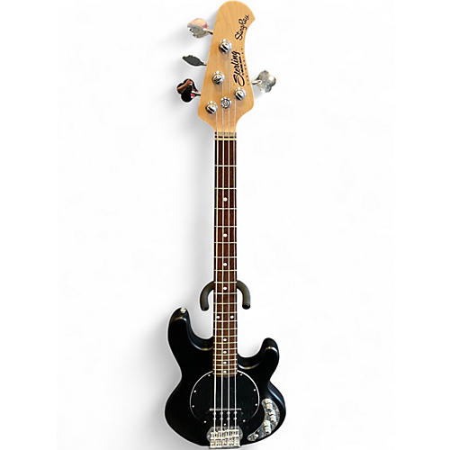 Used Sterling by Music Man Stingray Black Electric Bass Guitar Black