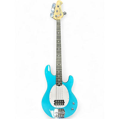 Used Sterling by Music Man Stingray Intro Series Electric Blue Electric Bass Guitar