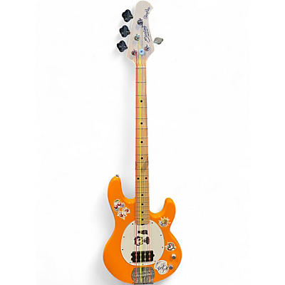 Used Sterling by Music Man Stingray Intro Series Orange Electric Bass Guitar