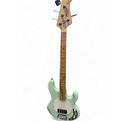 Used Sterling by Music Man Stingray Mint Green Electric Bass Guitar