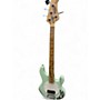 Used Sterling by Music Man Stingray Mint Green Electric Bass Guitar Mint Green