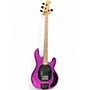 Used Sterling by Music Man Stingray Ray 34 Purple Sparkle Electric Bass Guitar Purple Sparkle