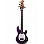 Used Sterling by Music Man Stingray Ray34 Purple Sparkle Electric Bass Guitar Purple Sparkle