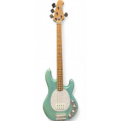 Sterling by Music Man Used Sterling by Music Man Stingray Ray34 Seafoam Sparkle Electric Bass Guitar