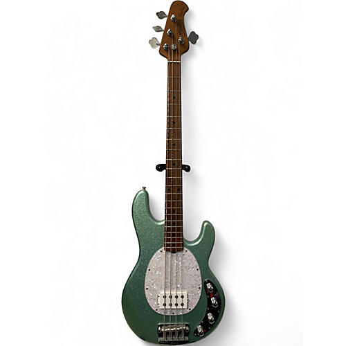 Used Sterling by Music Man Stingray Ray34 Sparkle Seafoam Sparkle  Electric Bass Guitar Seafoam Sparkle