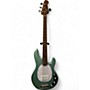 Used Sterling by Music Man Stingray Ray34 Sparkle Seafoam Sparkle  Electric Bass Guitar Seafoam Sparkle