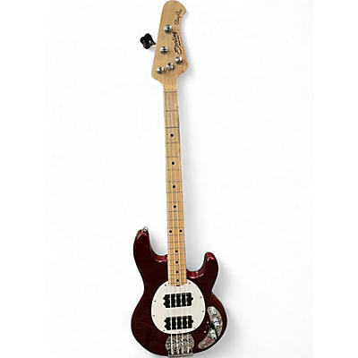 Used Sterling by Music Man Stingray Ray4HH Maroon Electric Bass Guitar