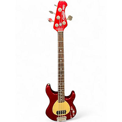 Used Sterling by Music Man Stingray SB14 Candy Apple Red Electric Bass Guitar