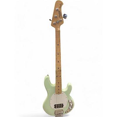 Used Sterling by Music Man Stingray SUB 4 Mint Green Electric Bass Guitar