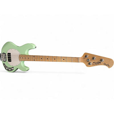 Used Sterling by Music Man Stingray Seafoam Green Electric Bass Guitar