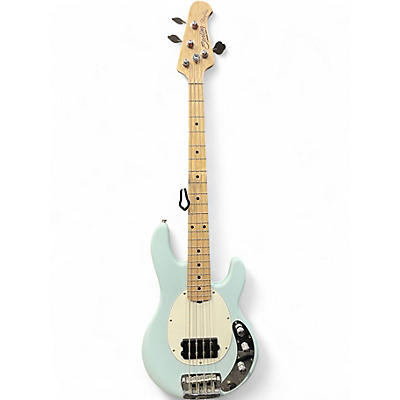 Used Sterling by Music Man Stingray Short Scale Sonic Blue Electric Bass Guitar