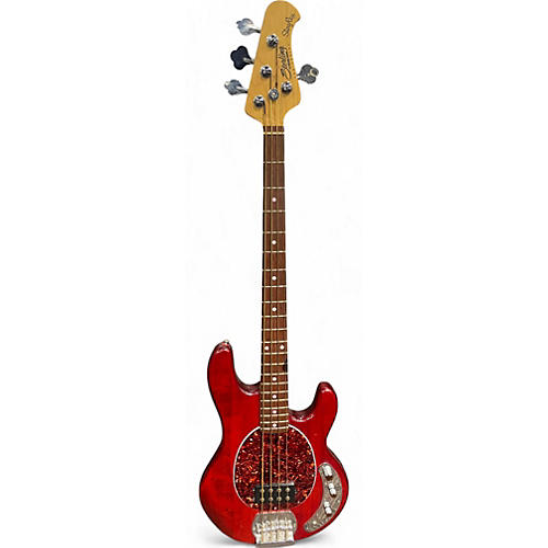 Sterling by Music Man Used Sterling by Music Man Stingray Sub 4 Cherry Electric Bass Guitar Cherry