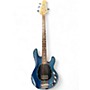 Used Sterling by Music Man Stingray Sub Series Blue Electric Bass Guitar Blue