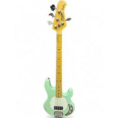 Used Sterling by Music Man Stingray Sub Series Surf green  Electric Bass Guitar