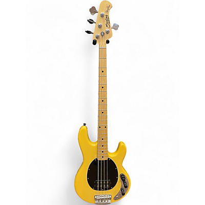 Used Sterling by Music Man Stingray classic Ray24CA Yellow Electric Bass Guitar