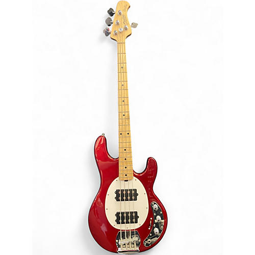 Used Sterling by Music Man StringRay Ray4 HH Candy Apple Red Electric Bass Guitar Candy Apple Red