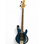Used Sterling by Music Man Sub 4 Blue Electric Bass Guitar Blue