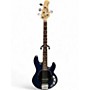 Used Sterling by Music Man Sub 4 Blue Electric Bass Guitar Blue