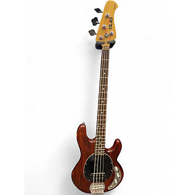 Used Sterling by Music Man Sub 4 Brown Electric Bass Guitar
