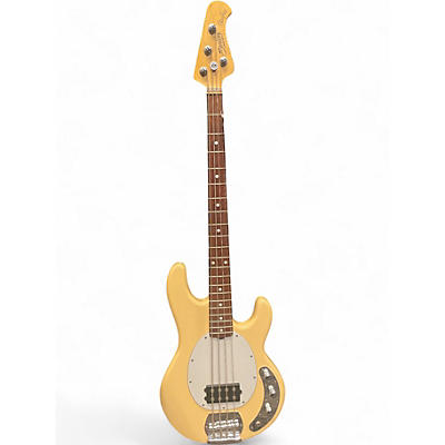Used Sterling by Music Man Sub 4 Cream Electric Bass Guitar