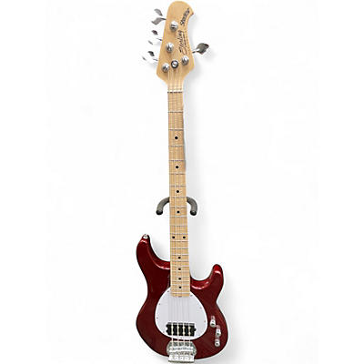 Used Sterling by Music Man Sub 4 Dark Cherry Electric Bass Guitar
