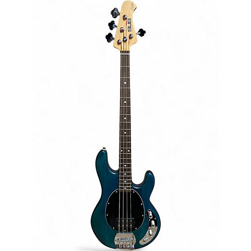 Used Sterling by Music Man Sub 4 Flat Blue Electric Bass Guitar Flat Blue