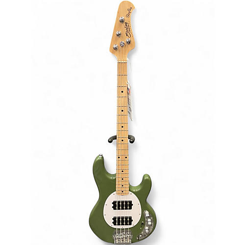 Used Sterling by Music Man Sub 4 Green Electric Bass Guitar Green