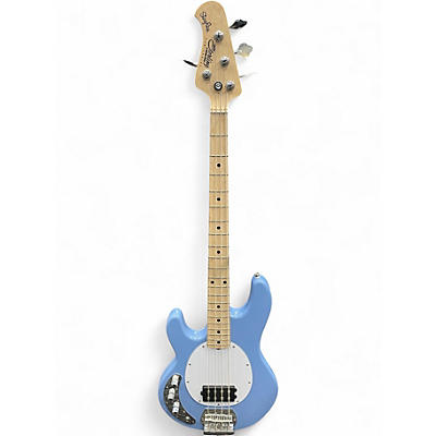 Used Sterling by Music Man Sub 4 Left Handed Blue Electric Bass Guitar