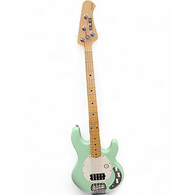 Used Sterling by Music Man Sub 4 MINT GREEN Electric Bass Guitar