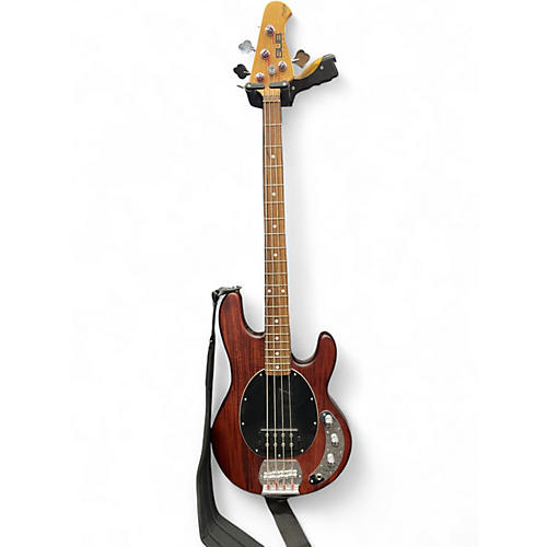 Used Sterling by Music Man Sub 4 Maroon Electric Bass Guitar Maroon