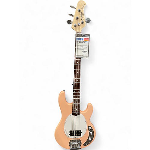 Used Sterling by Music Man Sub 4 Pink Electric Bass Guitar Pink