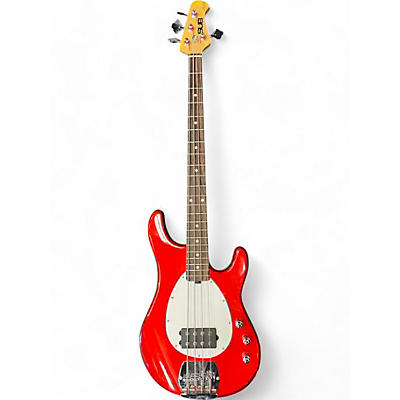 Sterling by Music Man Used Sterling by Music Man Sub 4 Red Electric Bass Guitar