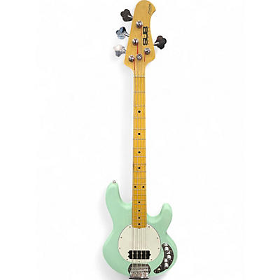 Used Sterling by Music Man Sub 4 Seafoam Green Electric Bass Guitar