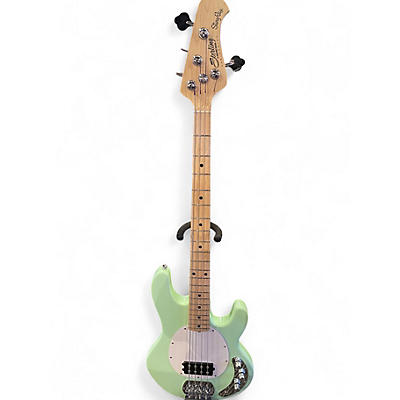 Used Sterling by Music Man Sub 4 Seafoam Green Electric Bass Guitar