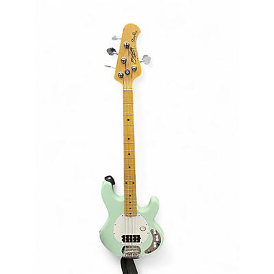 Used Sterling by Music Man Sub 4 Sonic Blue Electric Bass Guitar