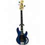 Used Sterling by Music Man Sub 4 Trans Blue Electric Bass Guitar Trans Blue