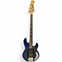 Used Sterling by Music Man Sub 4 Trans Blue Electric Bass Guitar Trans Blue