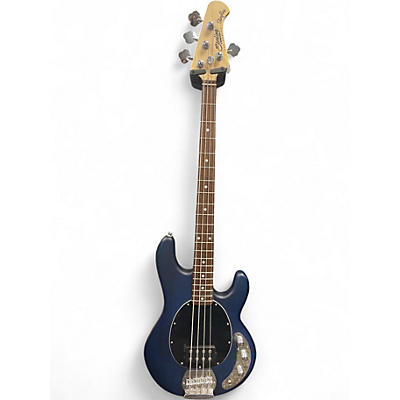 Used Sterling by Music Man Sub 4 Trans Blue Electric Bass Guitar