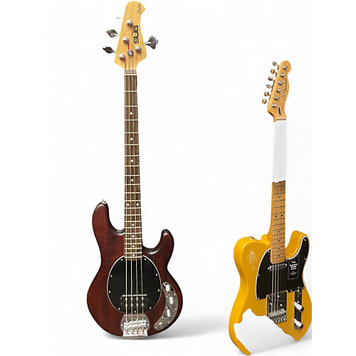 Used Sterling by Music Man Sub 4 Walnut Electric Bass Guitar Walnut