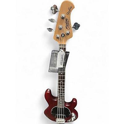 Used Sterling by Music Man Sub 4 Wine Red Electric Bass Guitar